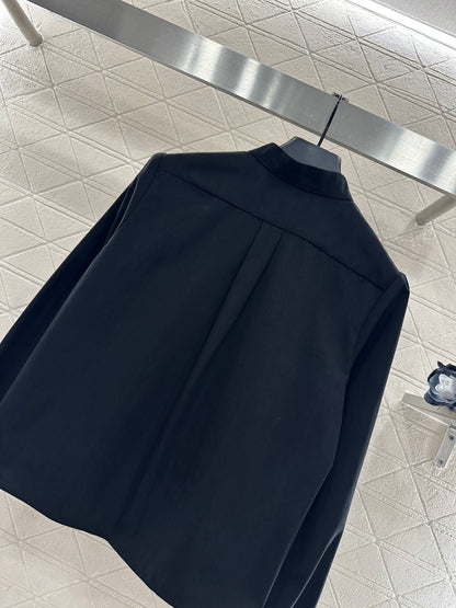 Stacked Cake Collar Shirt
