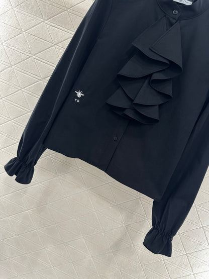 Stacked Cake Collar Shirt