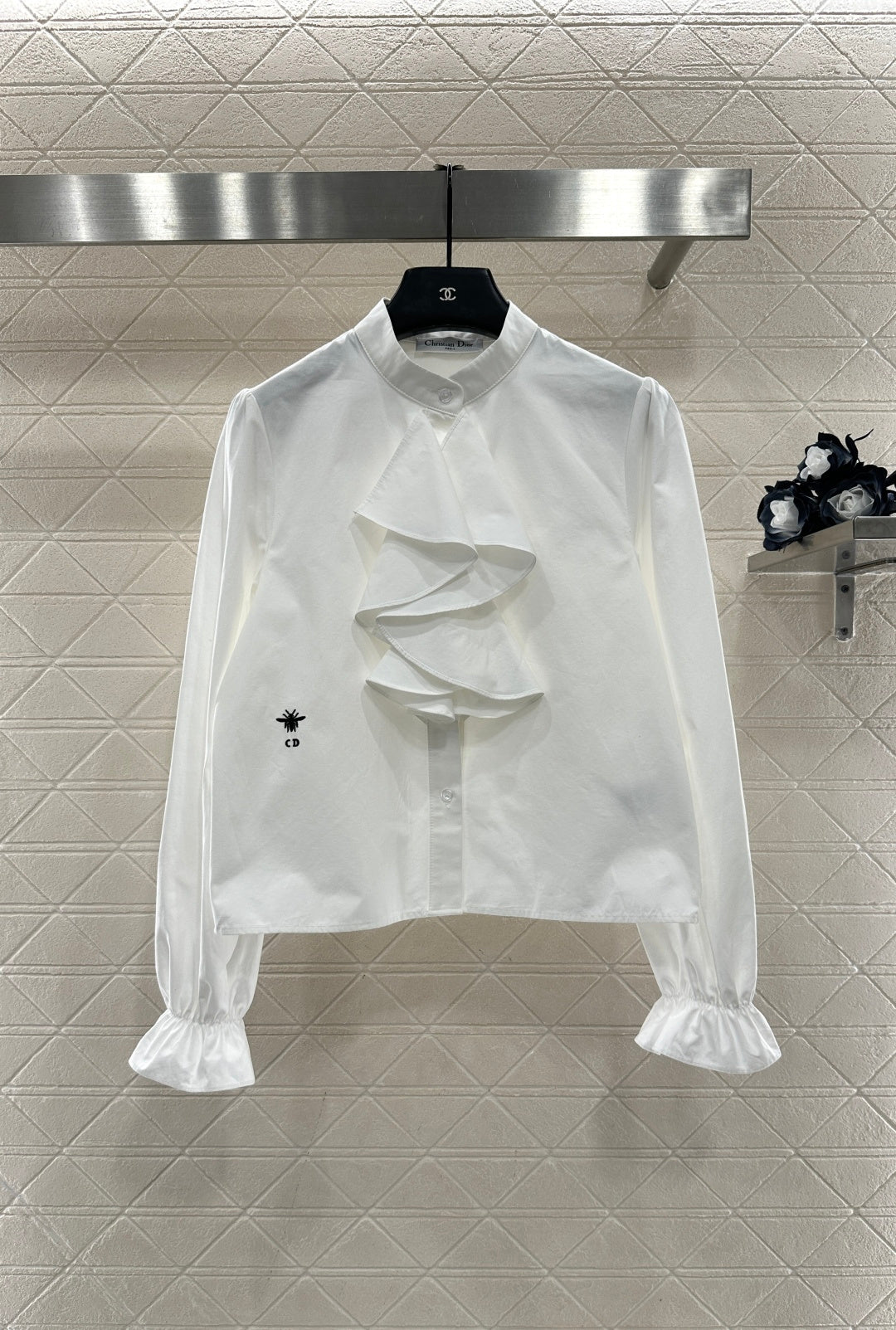 Stacked Cake Collar Shirt