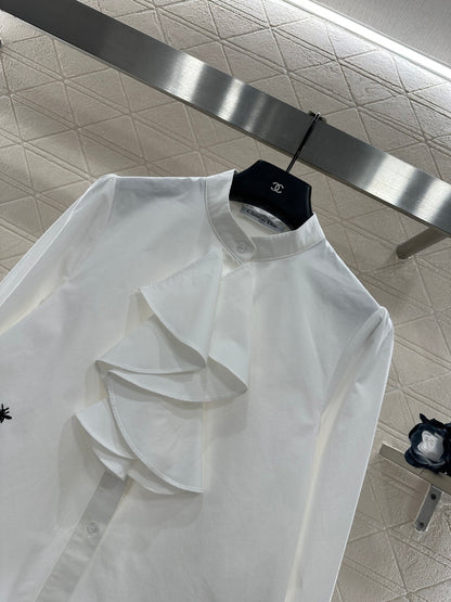 Stacked Cake Collar Shirt