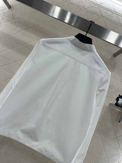 Stacked Cake Collar Shirt