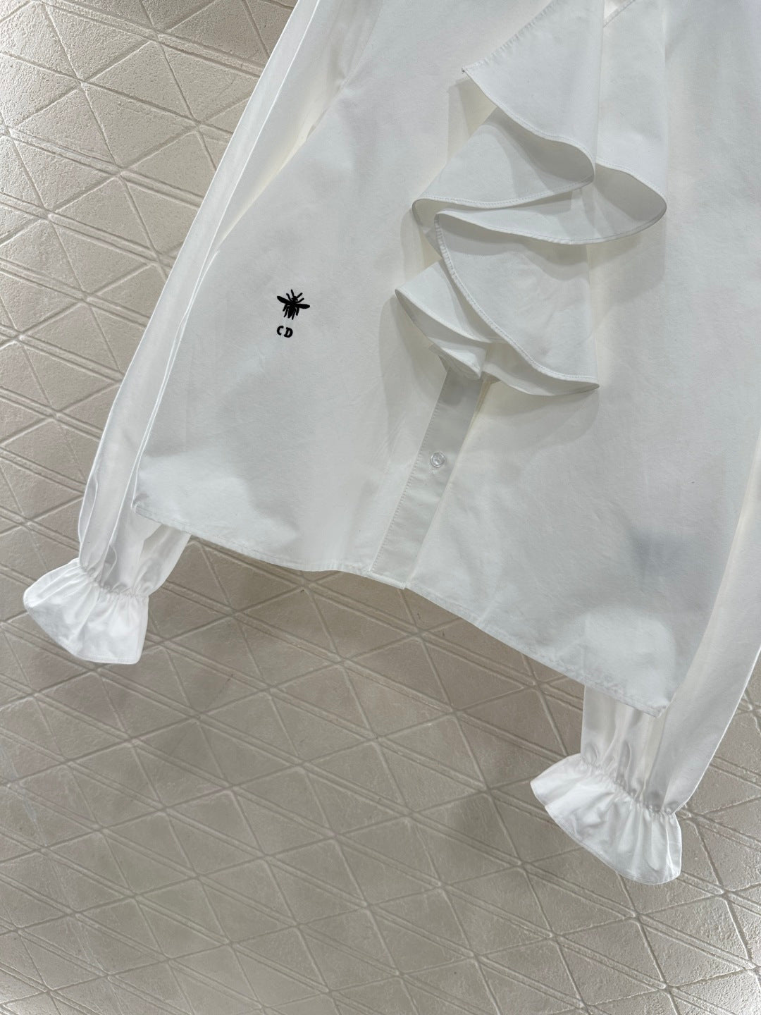 Stacked Cake Collar Shirt