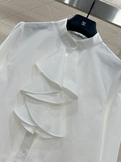 Stacked Cake Collar Shirt