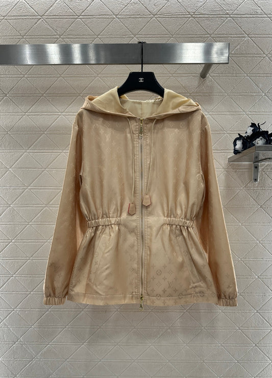 Dark Pattern Waist-Defining Coat