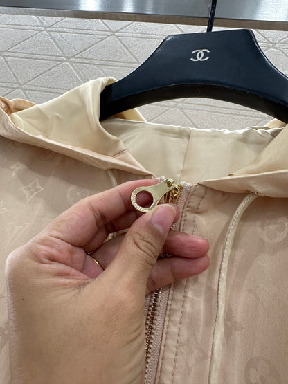 Dark Pattern Waist-Defining Coat