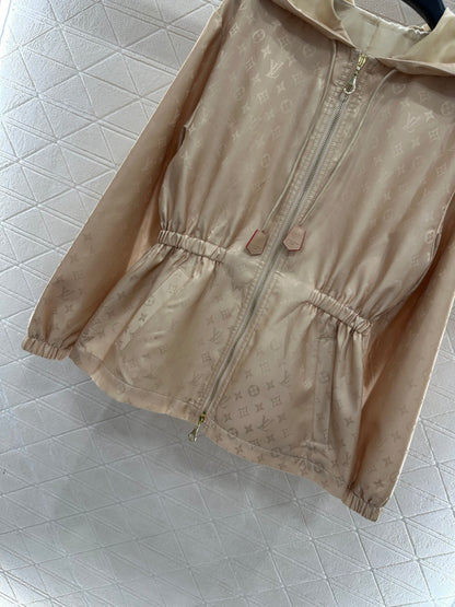Dark Pattern Waist-Defining Coat