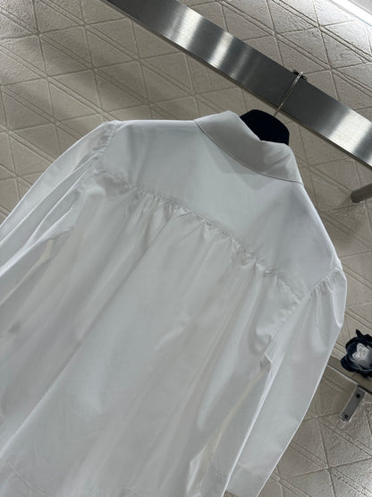 Collared Pocket Mid-Sleeve Shirt