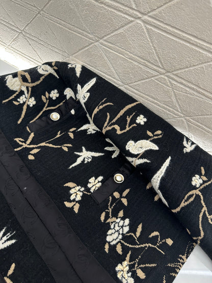Heavy Embroidered Jacquard Jacket