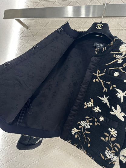 Heavy Embroidered Jacquard Jacket