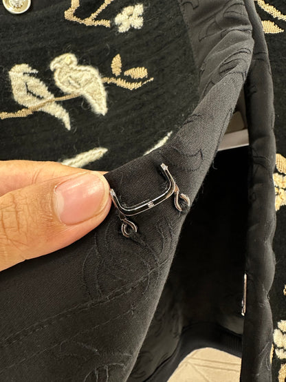 Heavy Embroidered Jacquard Jacket