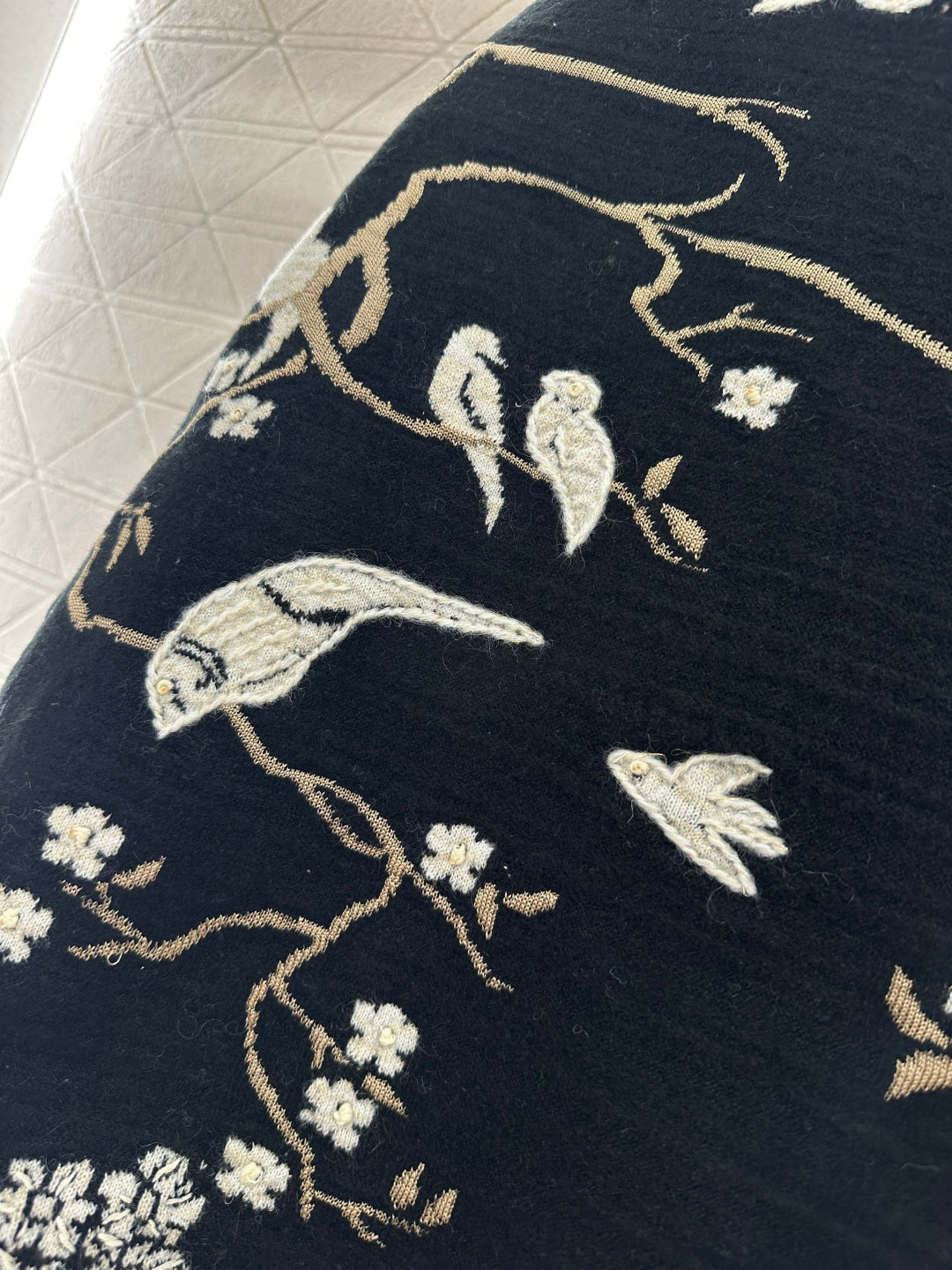 Heavy Embroidered Jacquard Jacket