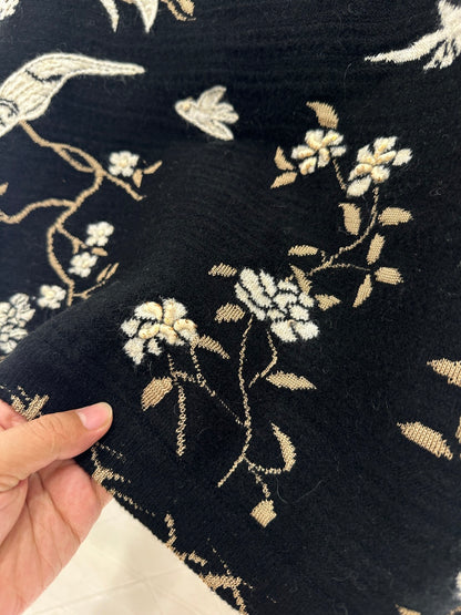 Heavy Embroidered Jacquard Jacket