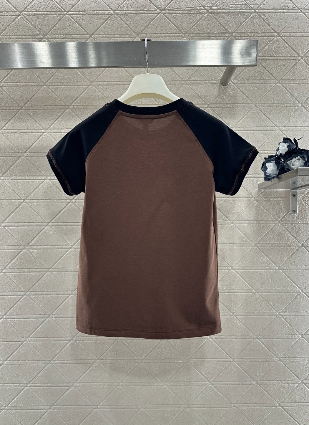 Raglan Color Block Short-Sleeve T-Shirt