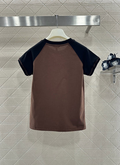 Raglan Color Block Short-Sleeve T-Shirt