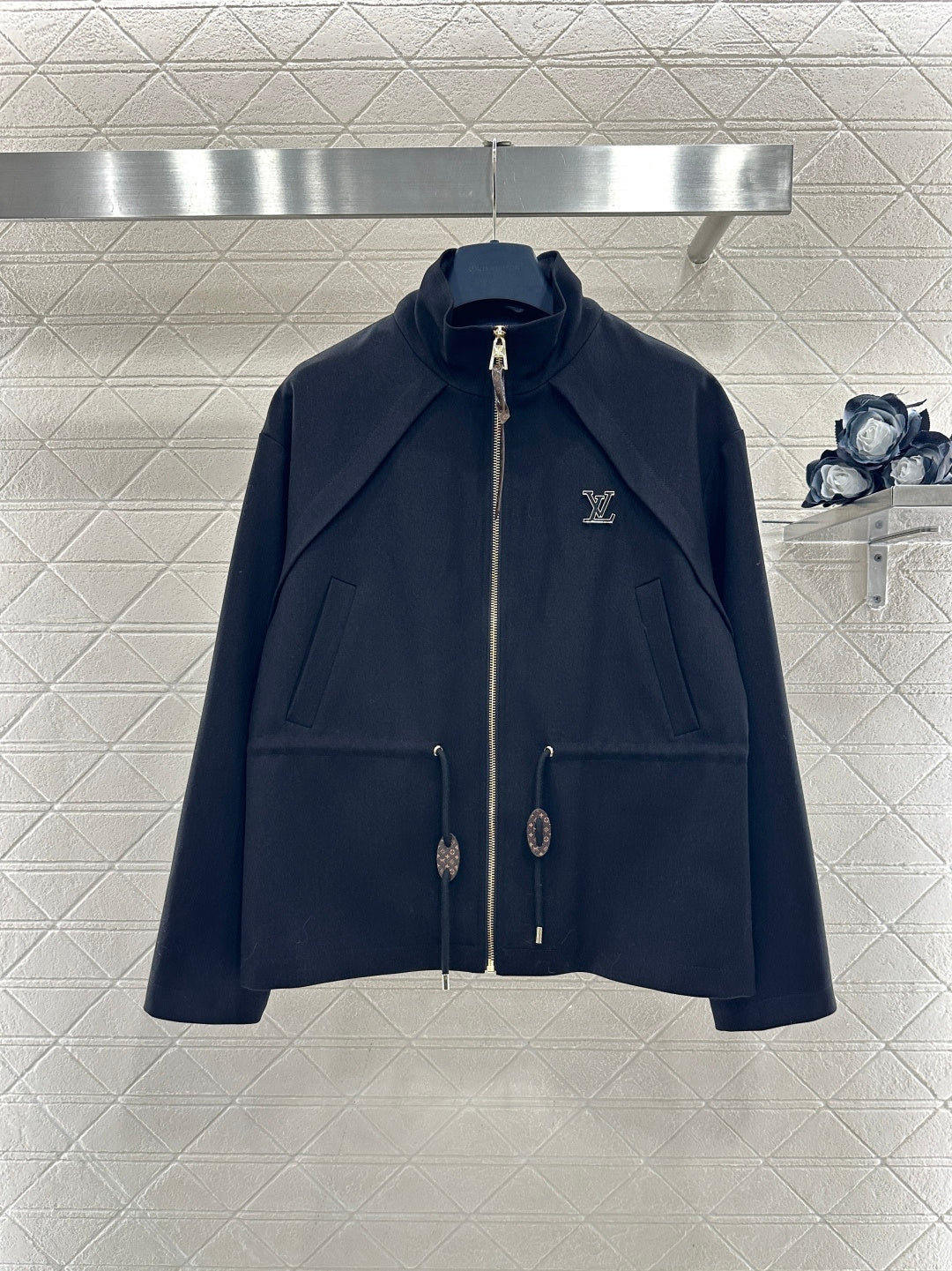 Stand Collar Zip-Up Jacket