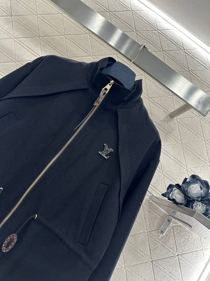 Stand Collar Zip-Up Jacket