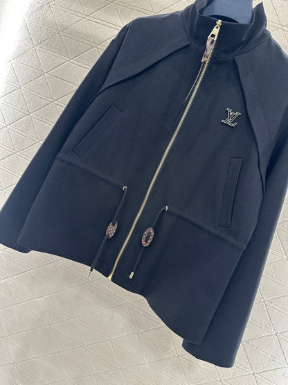 Stand Collar Zip-Up Jacket