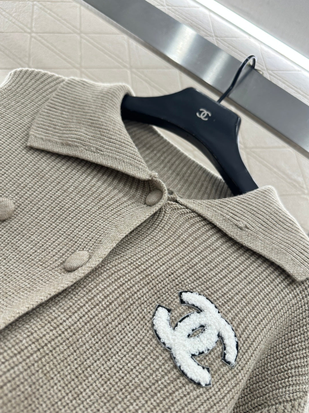 Double-breasted Lapel Cardigan