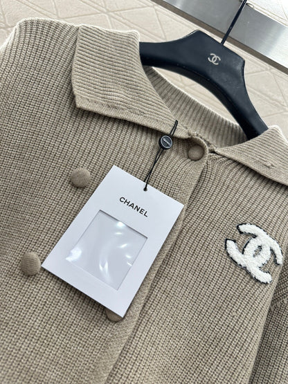 Double-breasted Lapel Cardigan
