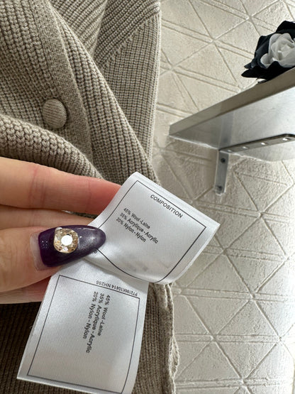 Double-breasted Lapel Cardigan