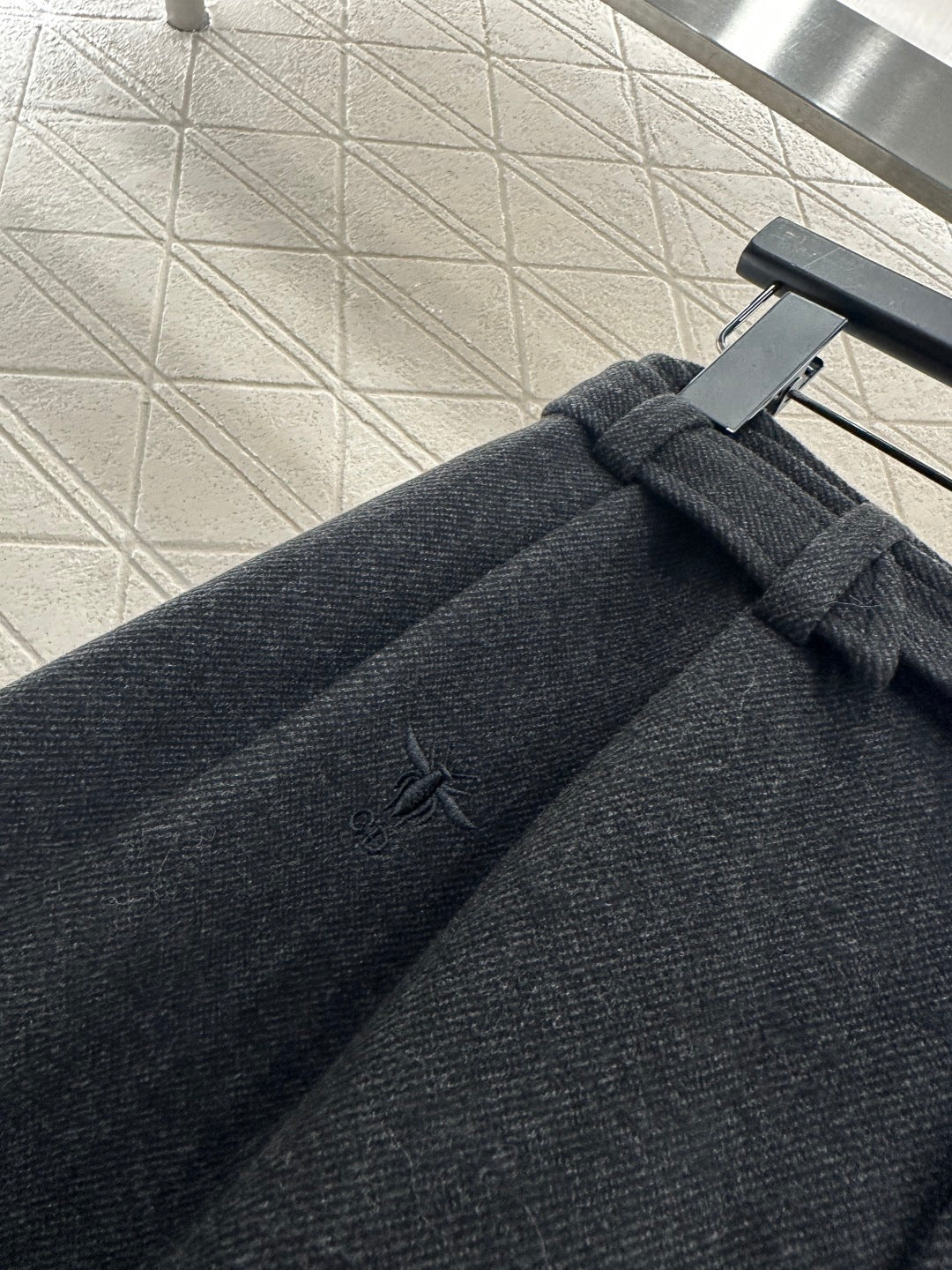 Woolen Belt Wide-Leg Trousers