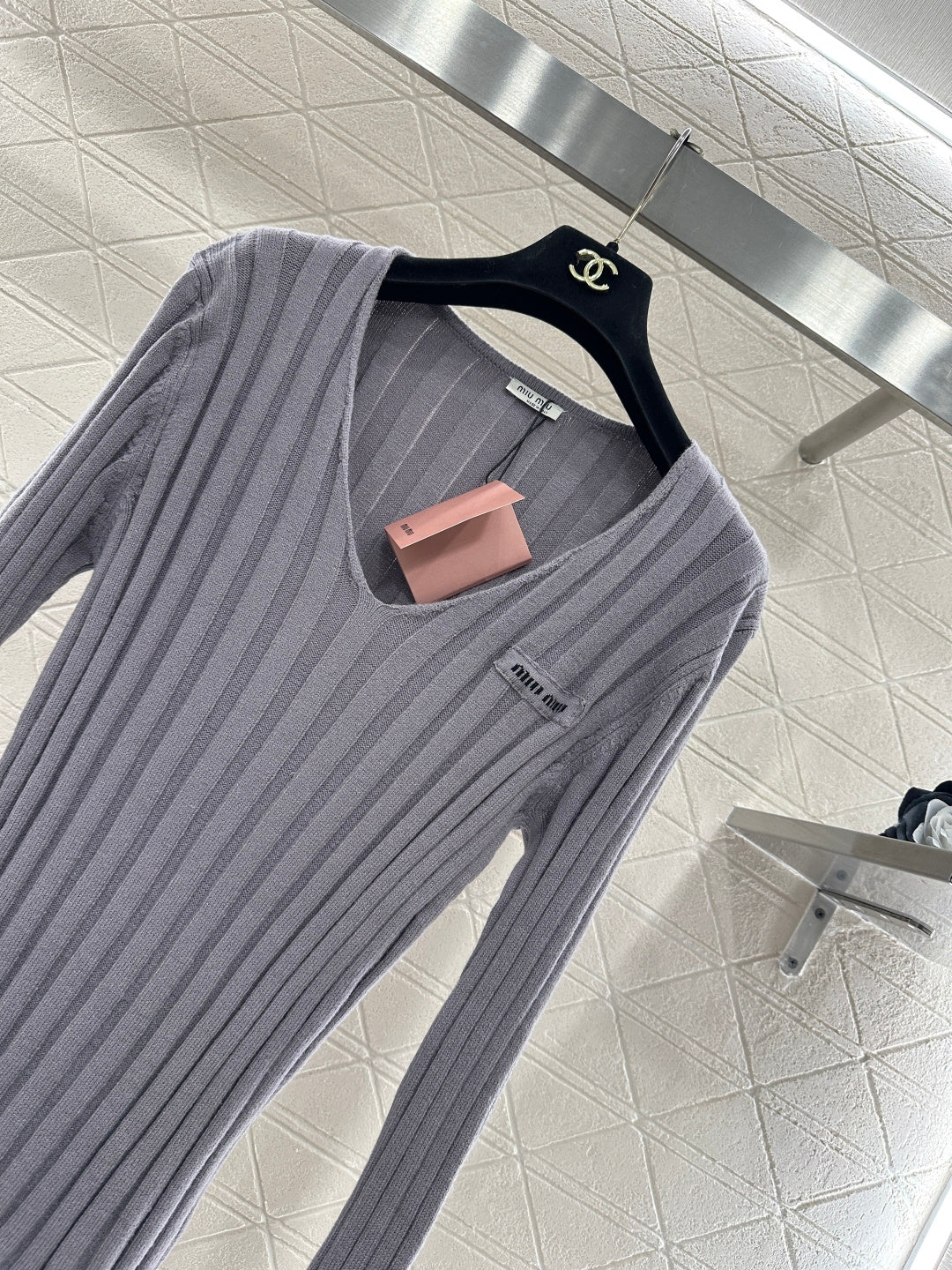 V-Neck Slim Fit Knit Sweater