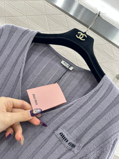 V-Neck Slim Fit Knit Sweater