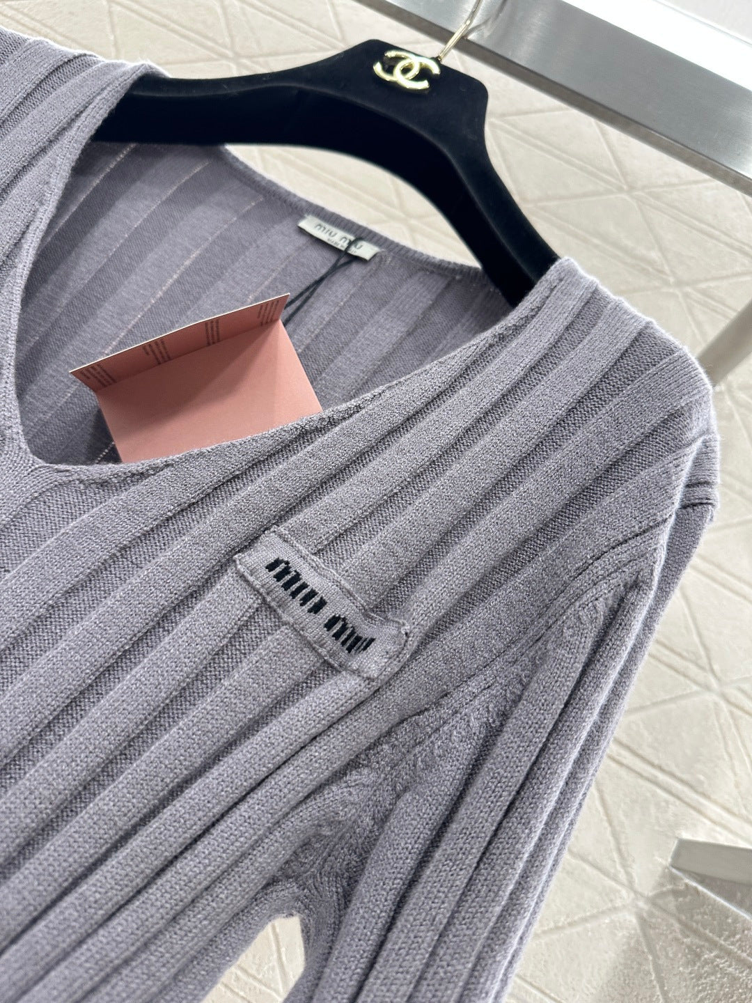 V-Neck Slim Fit Knit Sweater