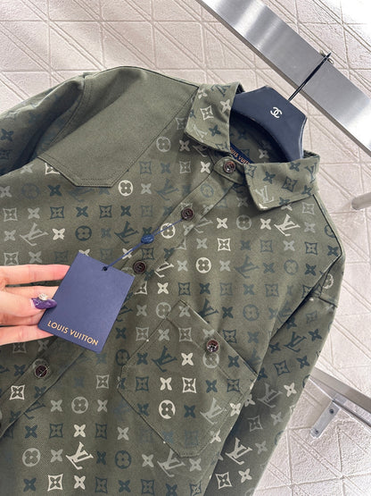 Camouflage Print Denim Shirt