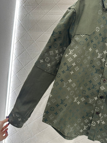 Camouflage Print Denim Shirt