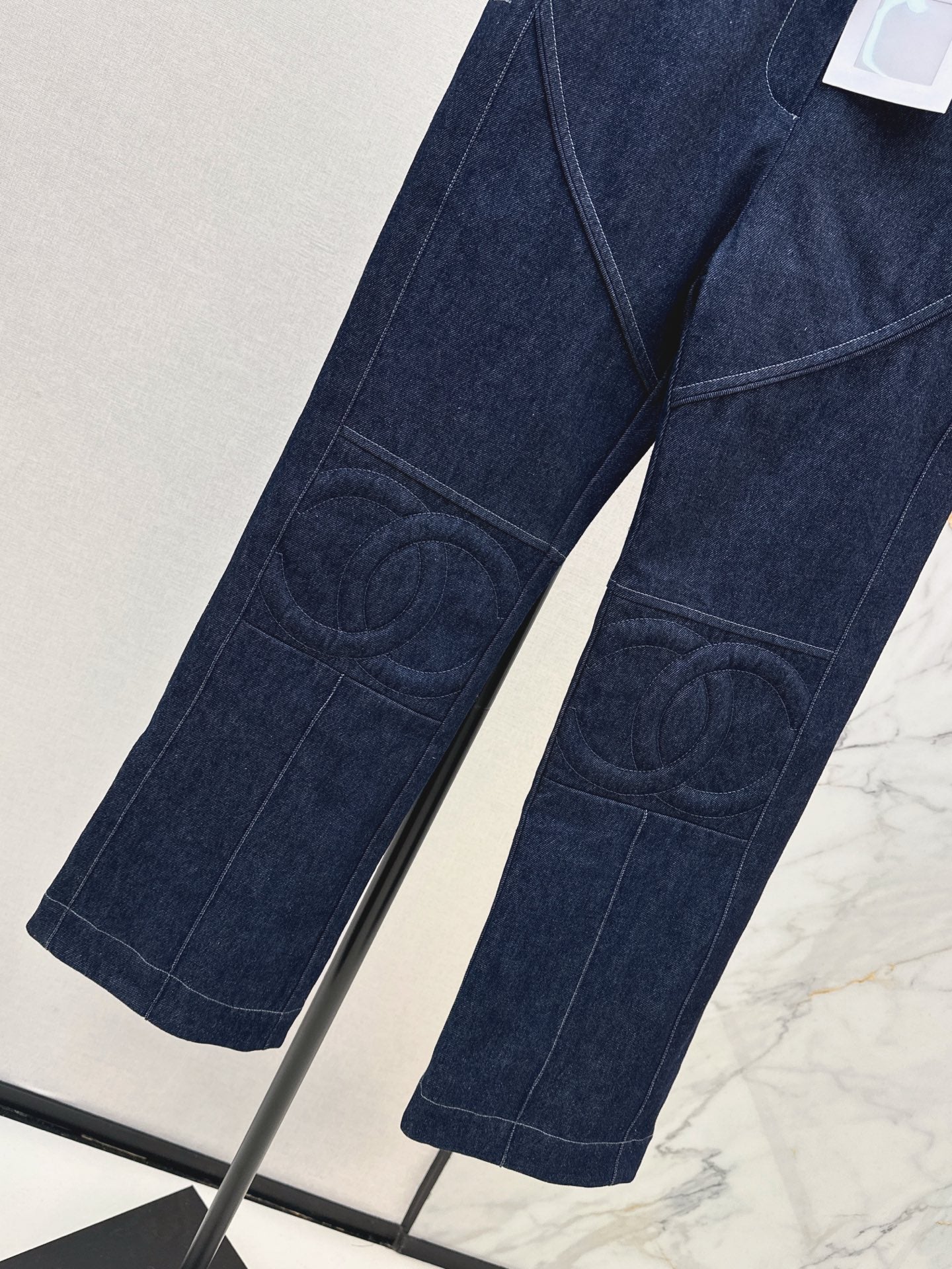 Denim cotton pants