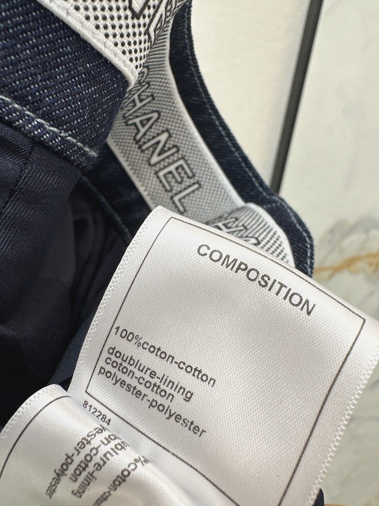 Denim cotton pants