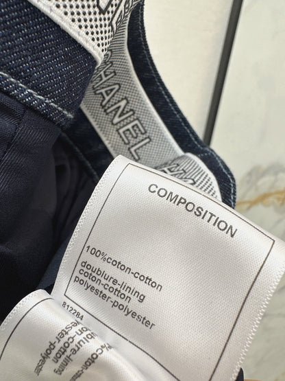 Denim cotton pants