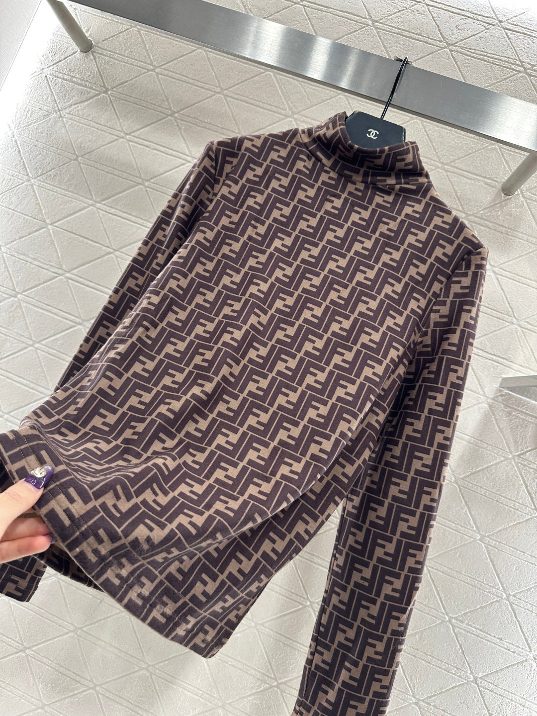 Fleece-lined base layer top