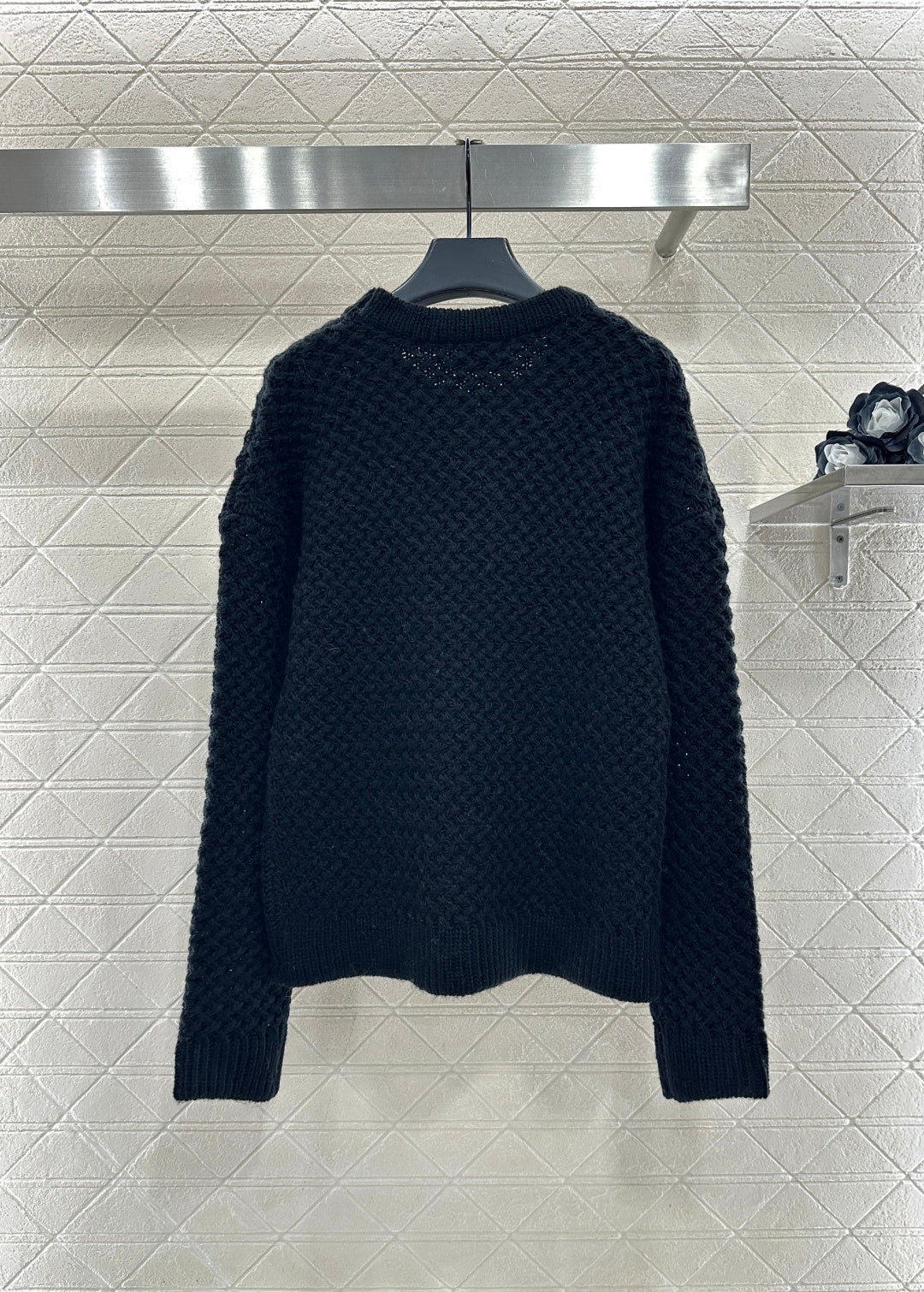 Embroidered Logo Knit Sweater