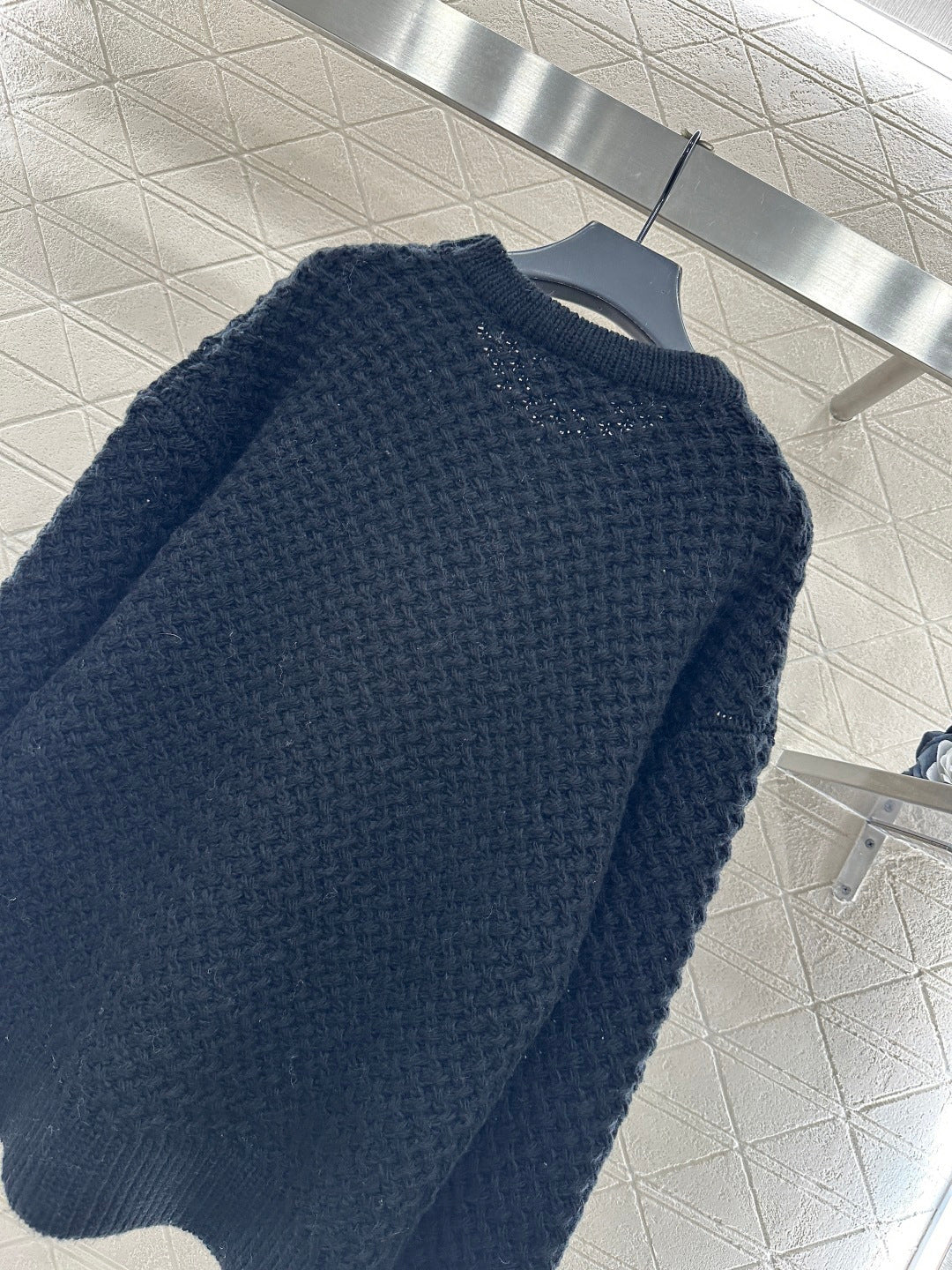 Embroidered Logo Knit Sweater