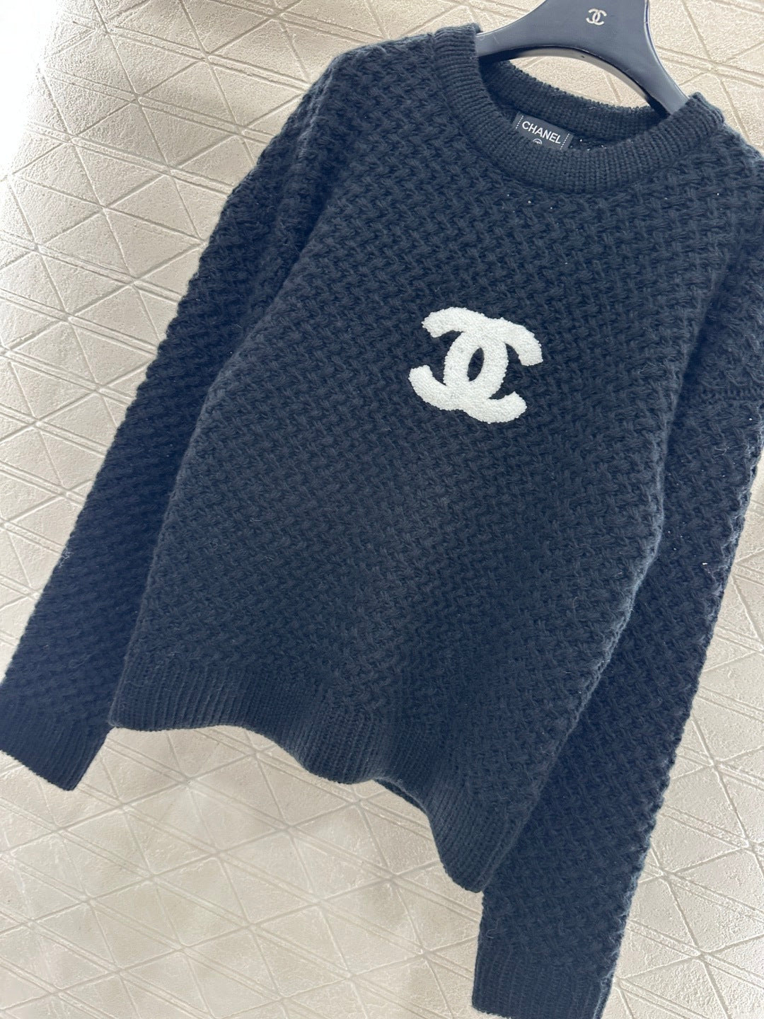 Embroidered Logo Knit Sweater
