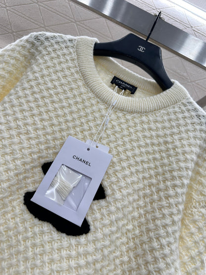 Embroidered Logo Knit Sweater