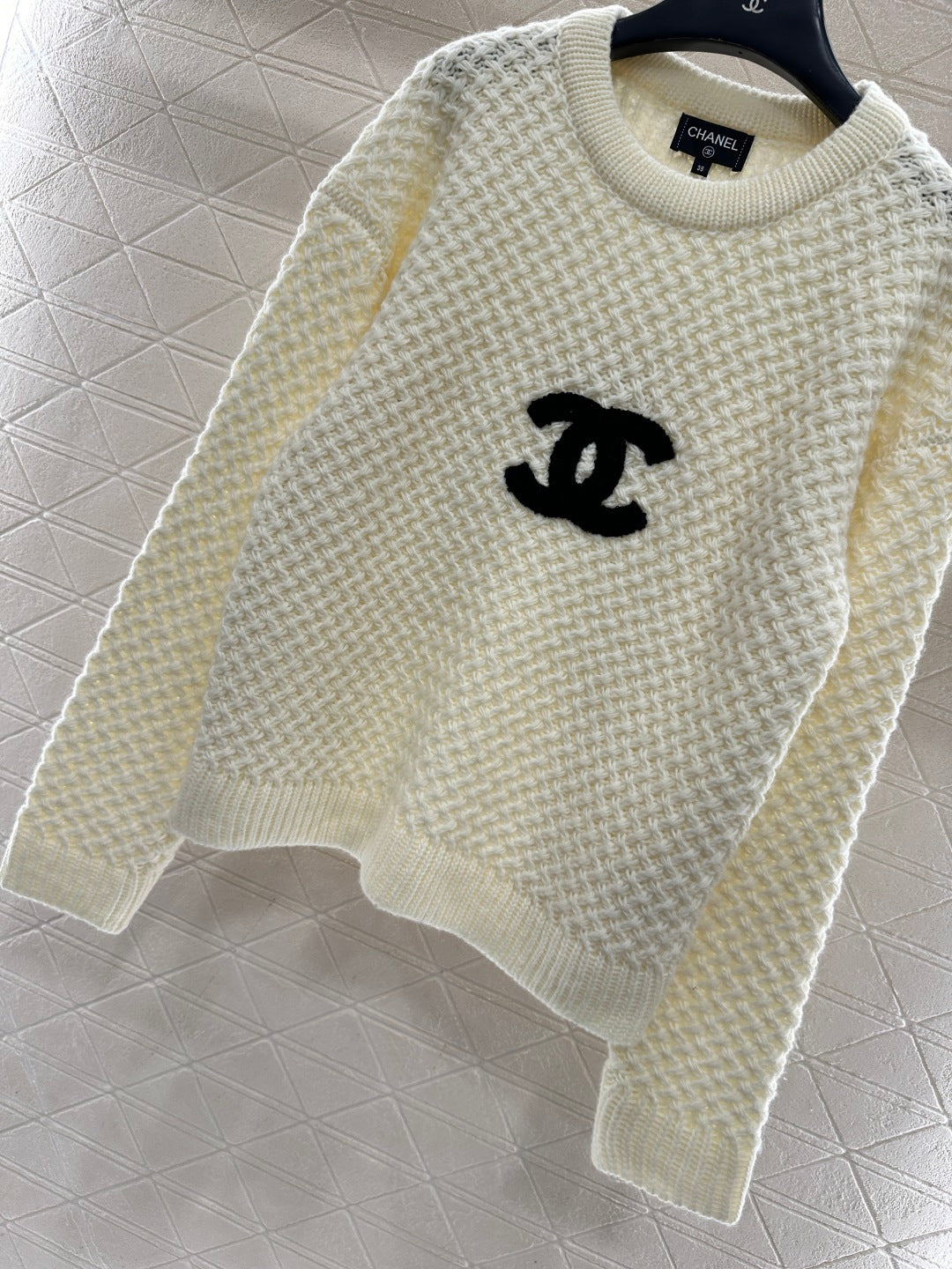 Embroidered Logo Knit Sweater