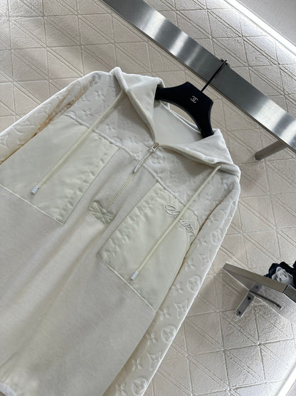 Patchwork Hooded Sweatshirt