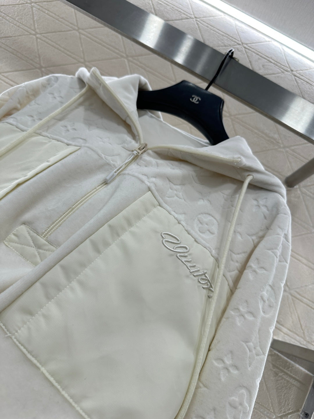Patchwork Hooded Sweatshirt