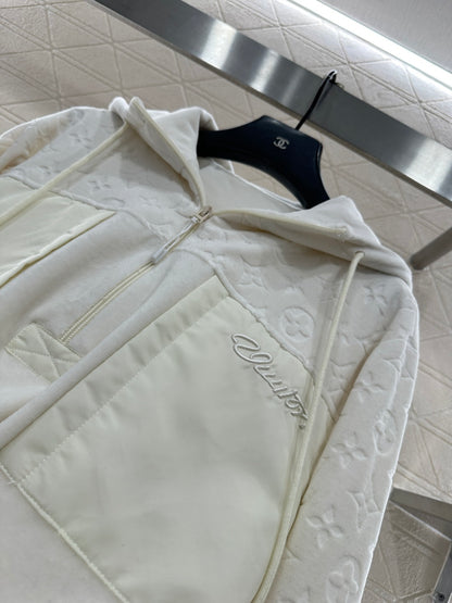 Patchwork Hooded Sweatshirt