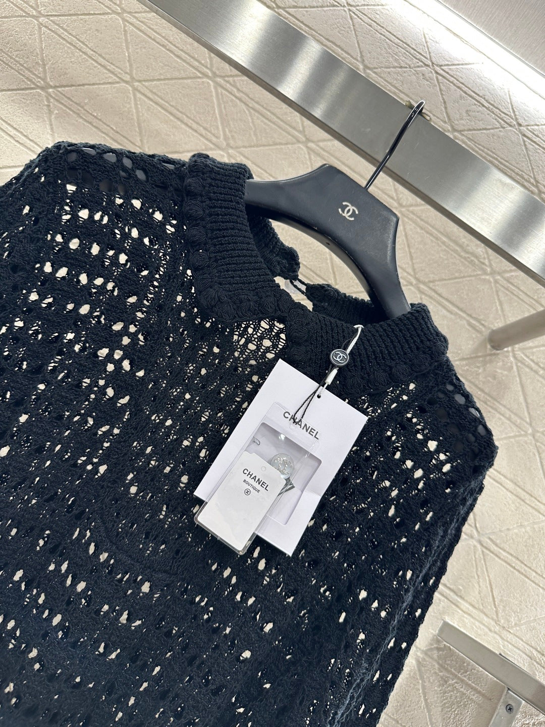 Collared Waist-Defining Sweater Cover-Up