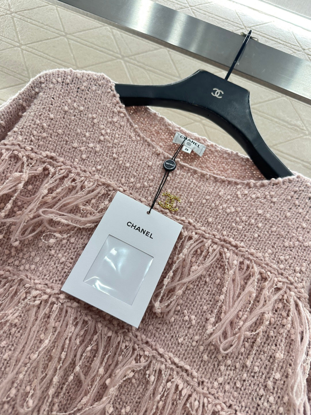 Tassel Layered Pullover Knit Sweater