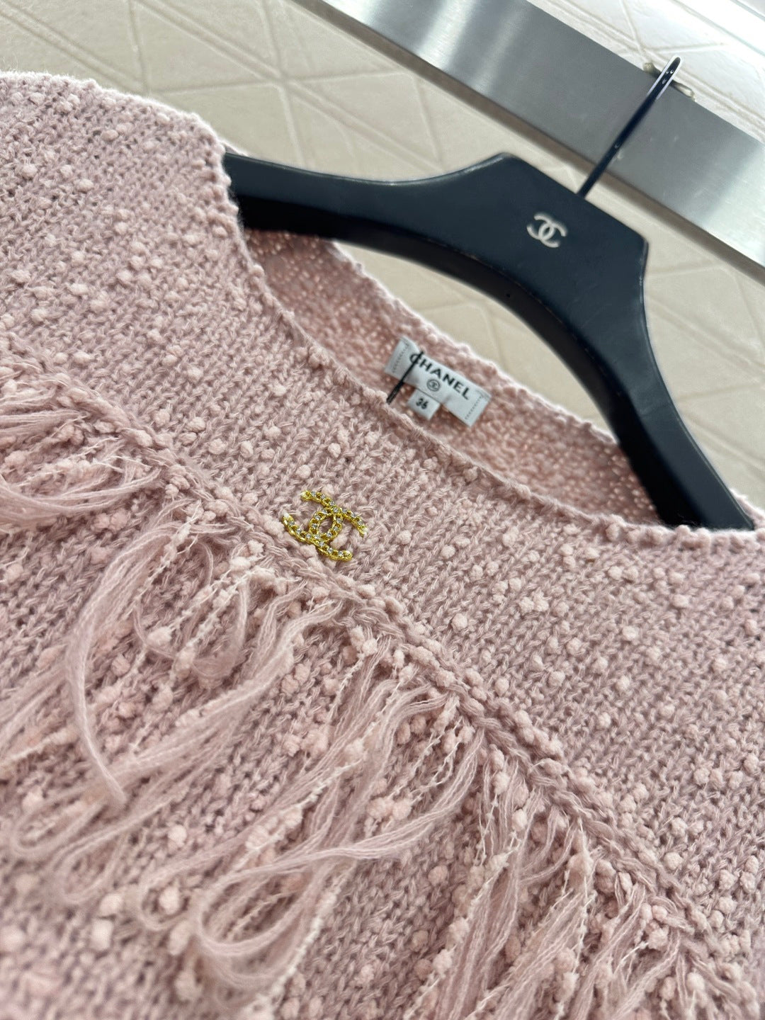 Tassel Layered Pullover Knit Sweater
