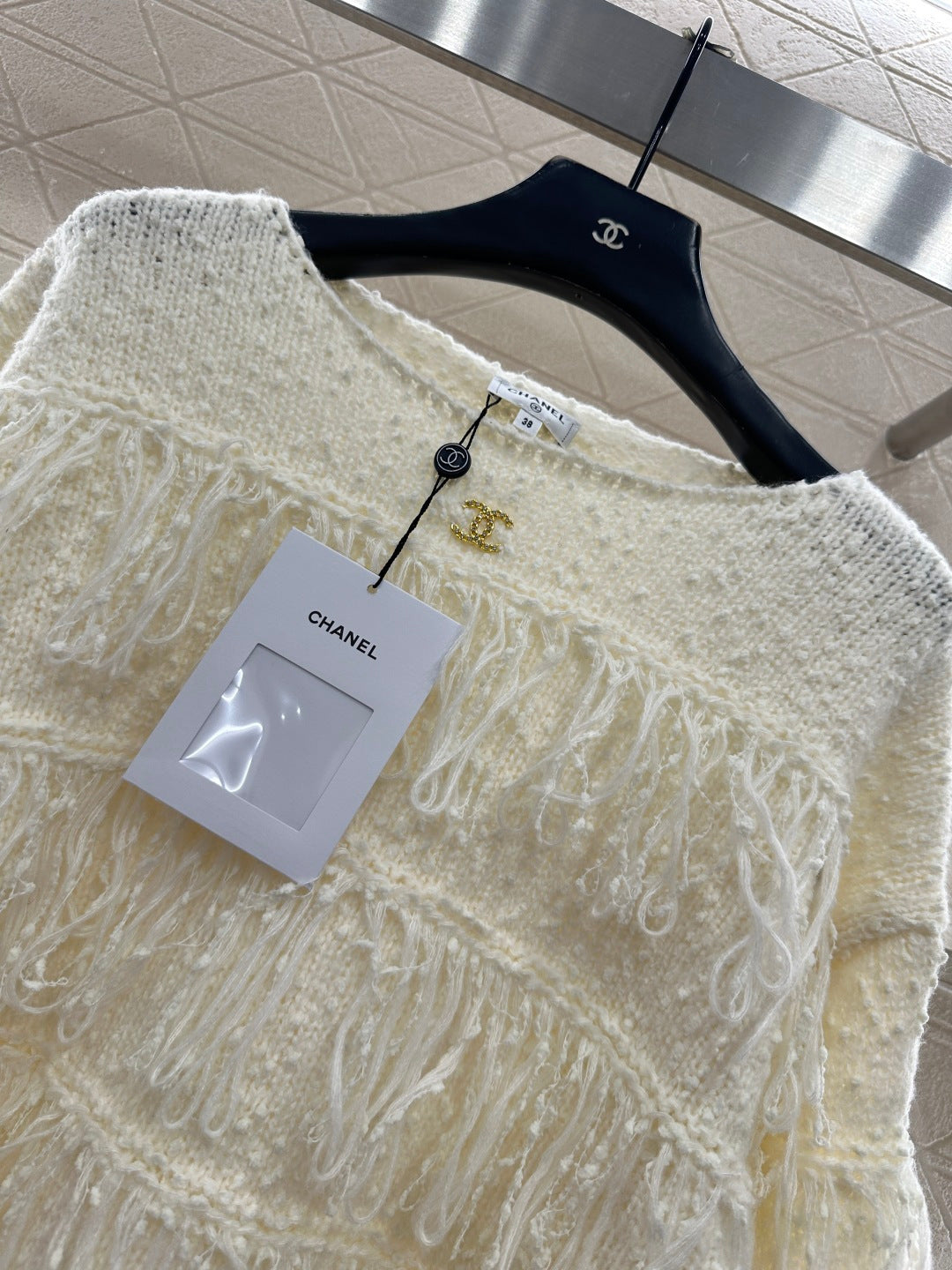 Tassel Layered Pullover Knit Sweater