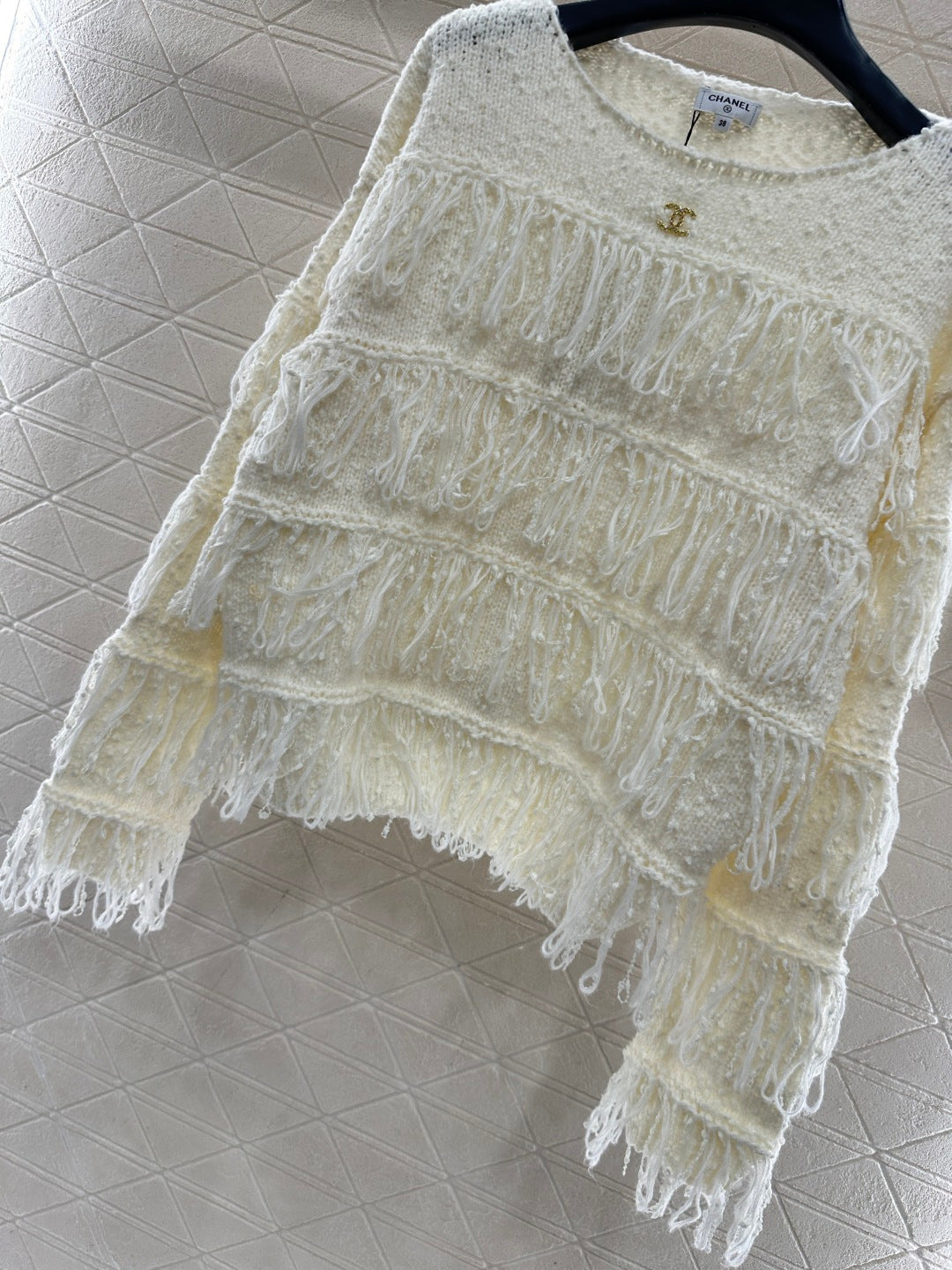 Tassel Layered Pullover Knit Sweater