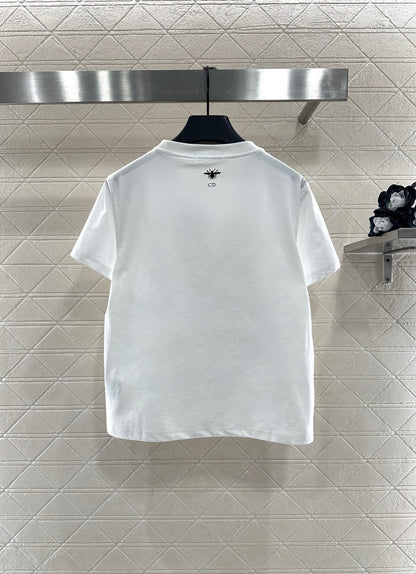 Beaded Logo Ribbon T-Shirt