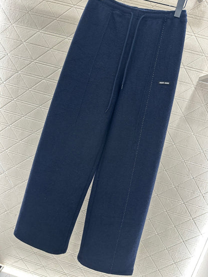 Drawstring Wide-Leg Pants