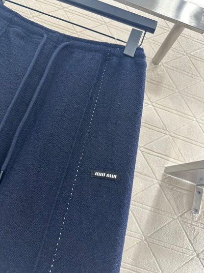 Drawstring Wide-Leg Pants